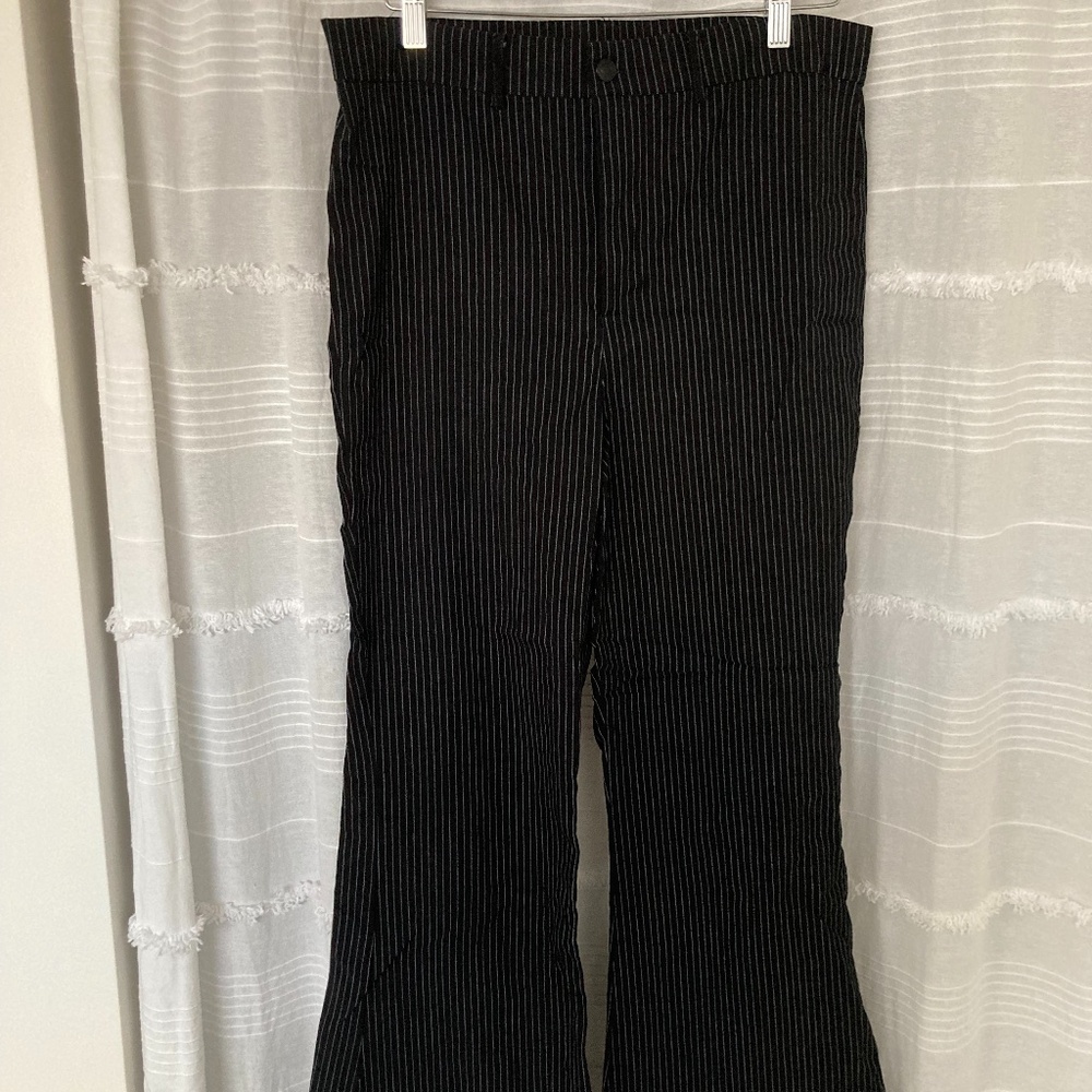 3/$10 SALE Black Pinstripe Trousers
